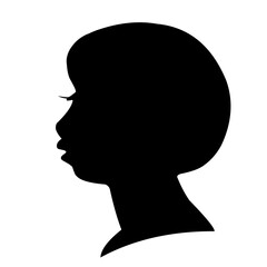 Long Woman Hairstyle Vector