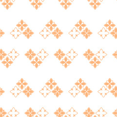 Vector. Seamless mediterranean geometric pattern in patchwork style. Talavera template. Portuguese Azulejo. Turkish decoration. Moroccan mosaic. Spanish porcelain. Ceramic dishes, folk ornament.