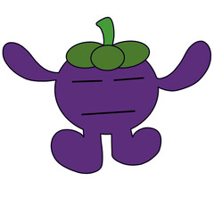 mangosteen  cartoon