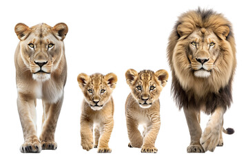 Obraz na płótnie Canvas lion family, image created with ia