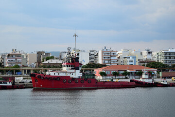 tug boat in the port