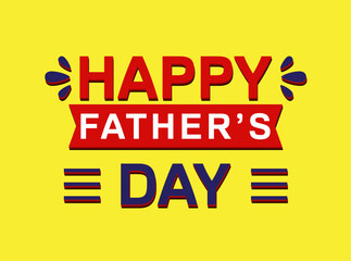 New style happy fathers day vector Eps