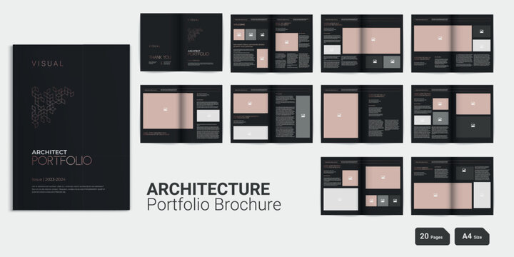 Black Architecture Portfolio Design Architect Portfolio Layout Design Portfolio Layout	
