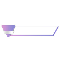 purple banner bar triangle and topic tab