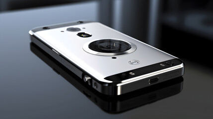 Fototapeta premium Futuristic Sleek Phone, Silver