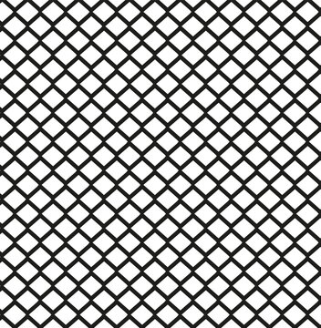 Seamless vector geometric texture in the form of a black lattice on a white background