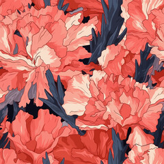 Seamless Colorful Carnation Pattern.

Seamless pattern of Carnations in colorful style. Add color to your digital project with our pattern!