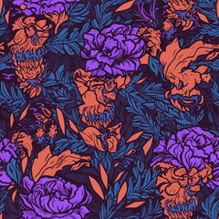 Seamless Colorful Carnation Pattern.

Seamless pattern of Carnations in colorful style. Add color to your digital project with our pattern!