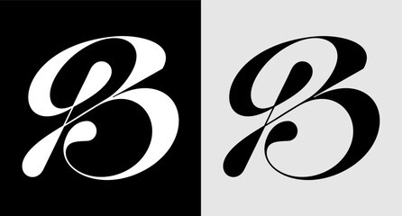 letter B monogram unique logo elegant vector © ZeaLab