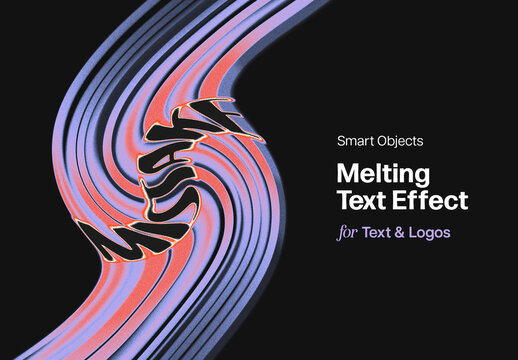 Vortex Text Effect Mockup
