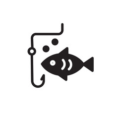 Fish Hook Sea Icon
