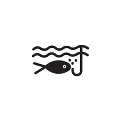 Fish Hook Sea Icon