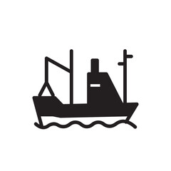 Fishing Boat Sea Icon