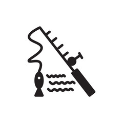Fishing Hook Rod Icon