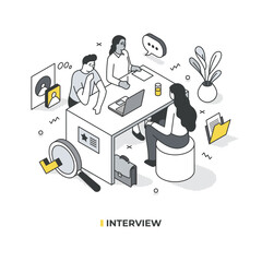 Interview Isometric Scene