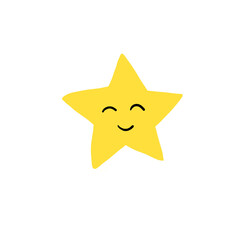 3d yellow star, cute stars