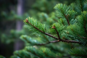 close up of pine needles