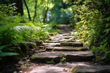 Fototapeta premium stairs in the forest
