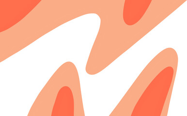 abstract colorful waves, wave background. pastel backdrop, Paper art cartoon abstract waves, orange