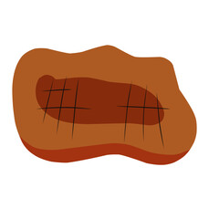 steak beef  food vector