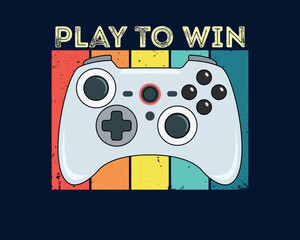 Joystick Controller, Analog Joystick, and Game Pad Stick Illustration.For t-shirt prints and other uses. © viktorrey