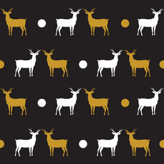seamless pattern with deer