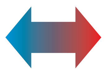 シンプルな矢印ののベクターイラスト