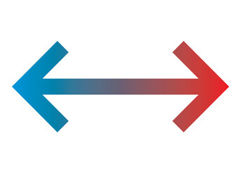 シンプルな矢印ののベクターイラスト