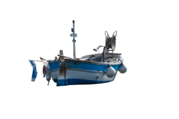 fishing boat isolated