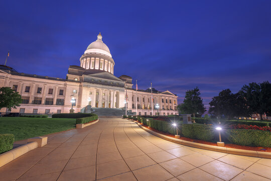 Little Rock, Arkansas, USA at the State Capitol