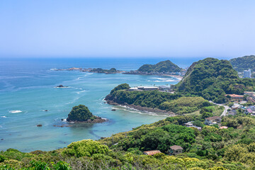千葉県鴨川市　魚見塚展望台から見た眺望