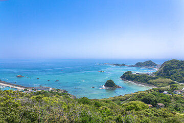 千葉県鴨川市　魚見塚展望台から見た眺望
