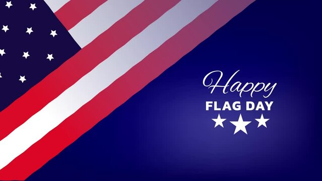 This is an animation about the day of the dominant United States flag with the colors of the American flag very suitable for opening presentations or others as needed.