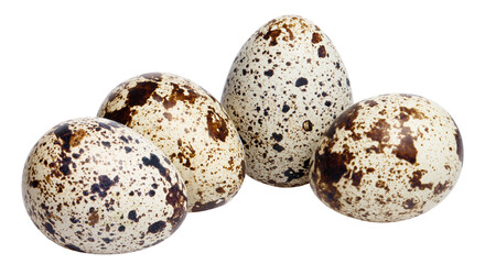 Delicious quail eggs cut out