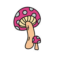 illustration of mushrooms