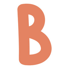 B handwrite english alphabet 