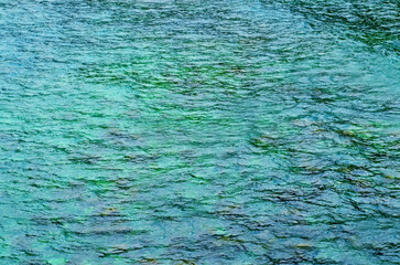 Abstract blue ocean water background.Sea waves natural texture for design.Selective focus.
