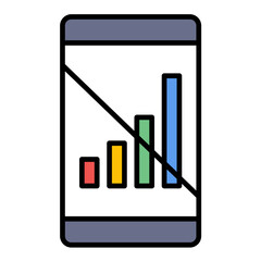 Signal Cellular Off Line Color Icon