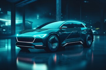Obraz na płótnie Canvas Car system futuristic. Generate Ai