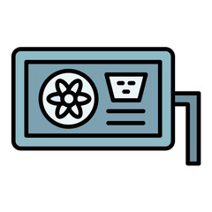 AC Supply Line Color Icon