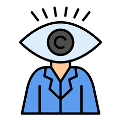 Vision Line Color Icon © SAMDesigning