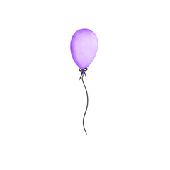 pink balloon isolated on white balloons Candy,taffy,festival, party, halloween, october, watercolour, green ,purple ,orange , flag, celebration, decoration, bat, mummy,icon,clip art