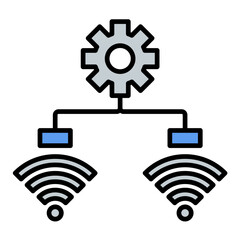 Process Line Color Icon