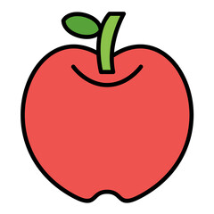 Apple Line Color Icon