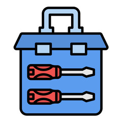 Tool Box Line Color Icon