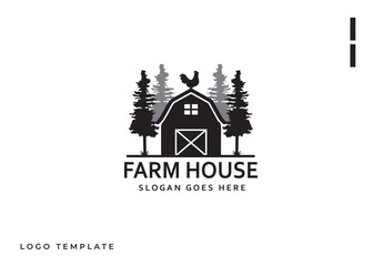 Vintage Retro Farm logo design