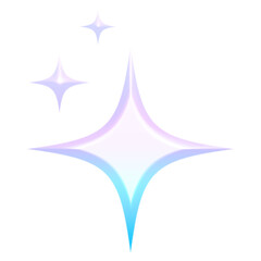 3D Blue Sparkle