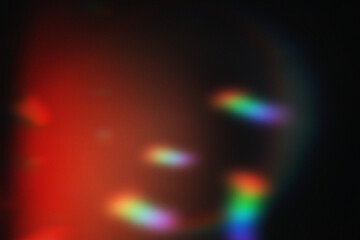 Prism Iridescent Light Leak Background