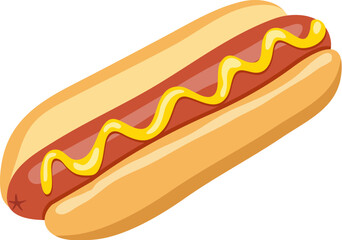 vector hot dog