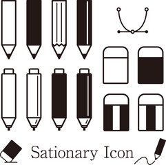 文房具アイコンセット